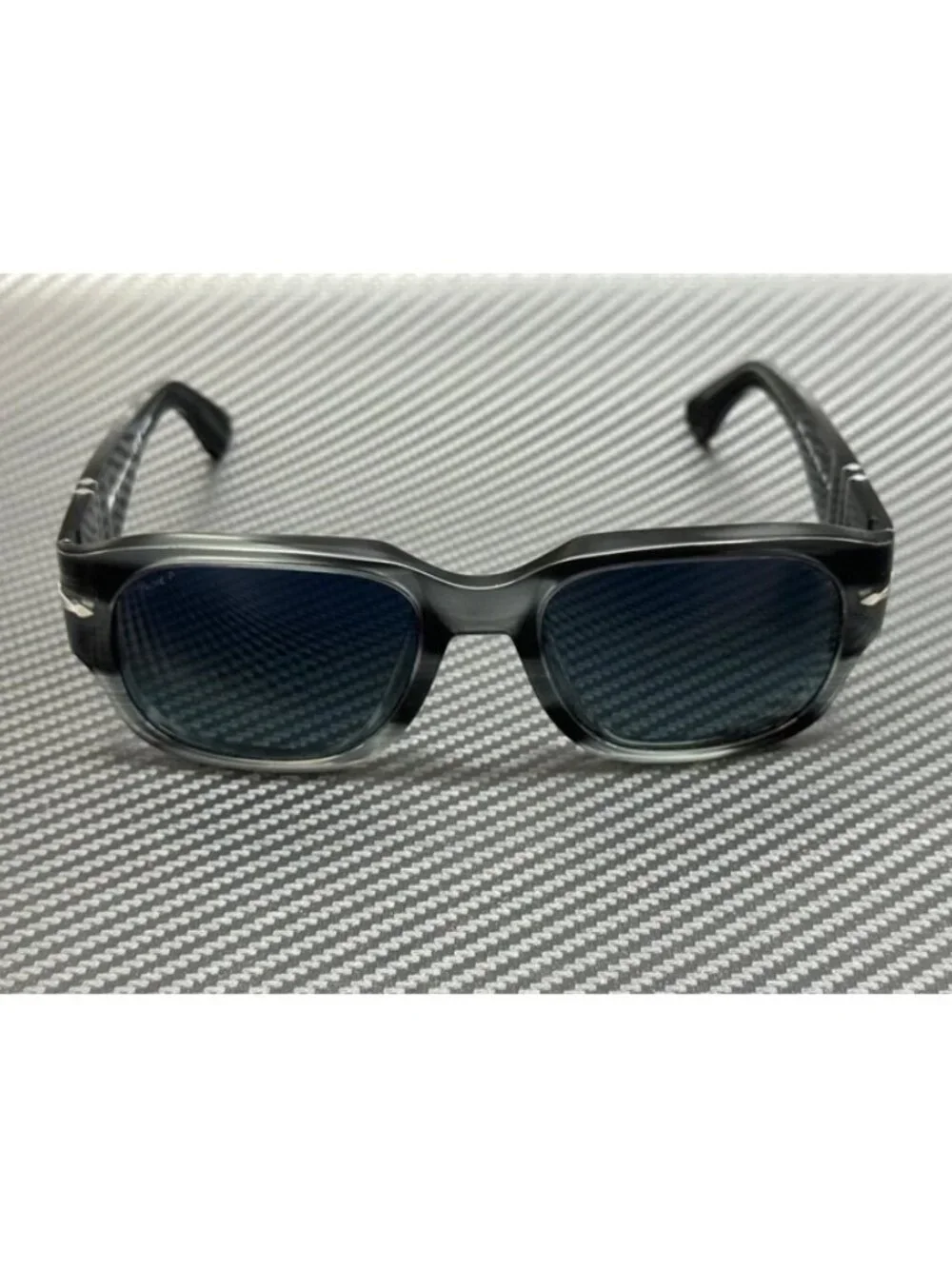 New Persol Men Striped Grey Sunglasses 55-20-145